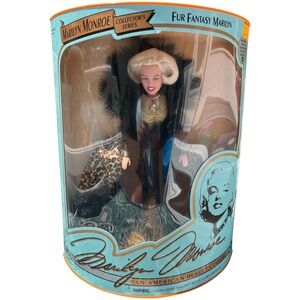 Vintage Marilyn Monroe Collector's Fantasy Fur Fantasy Marilyn Barbie 1993